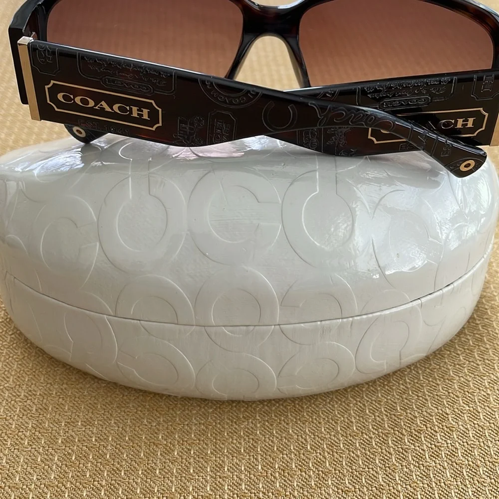 Coach sunglasses with case .  EUC - Picture 11 of 12
